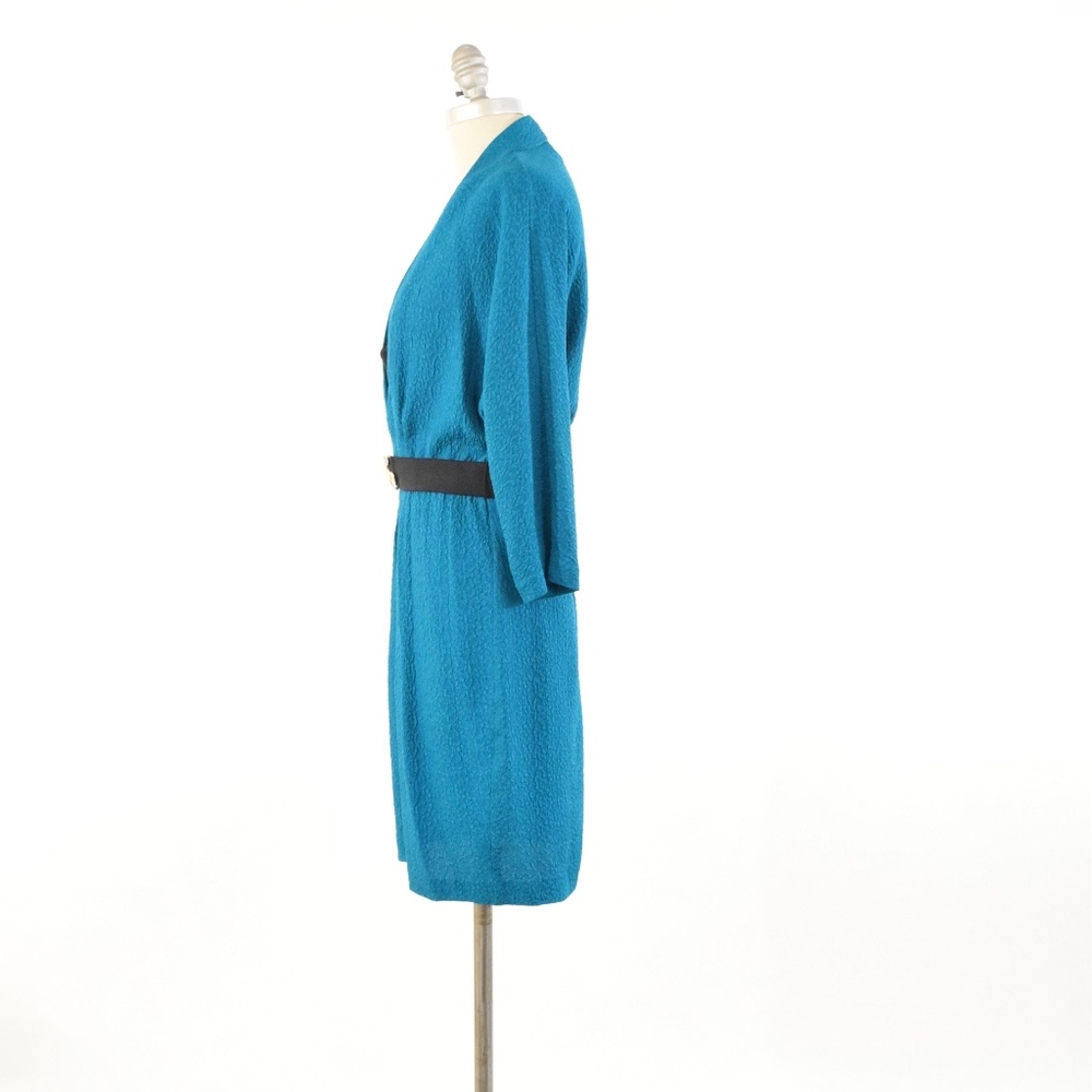Trina Turk Jade Green Belted Cocktail Dress - Picture 4 of 7